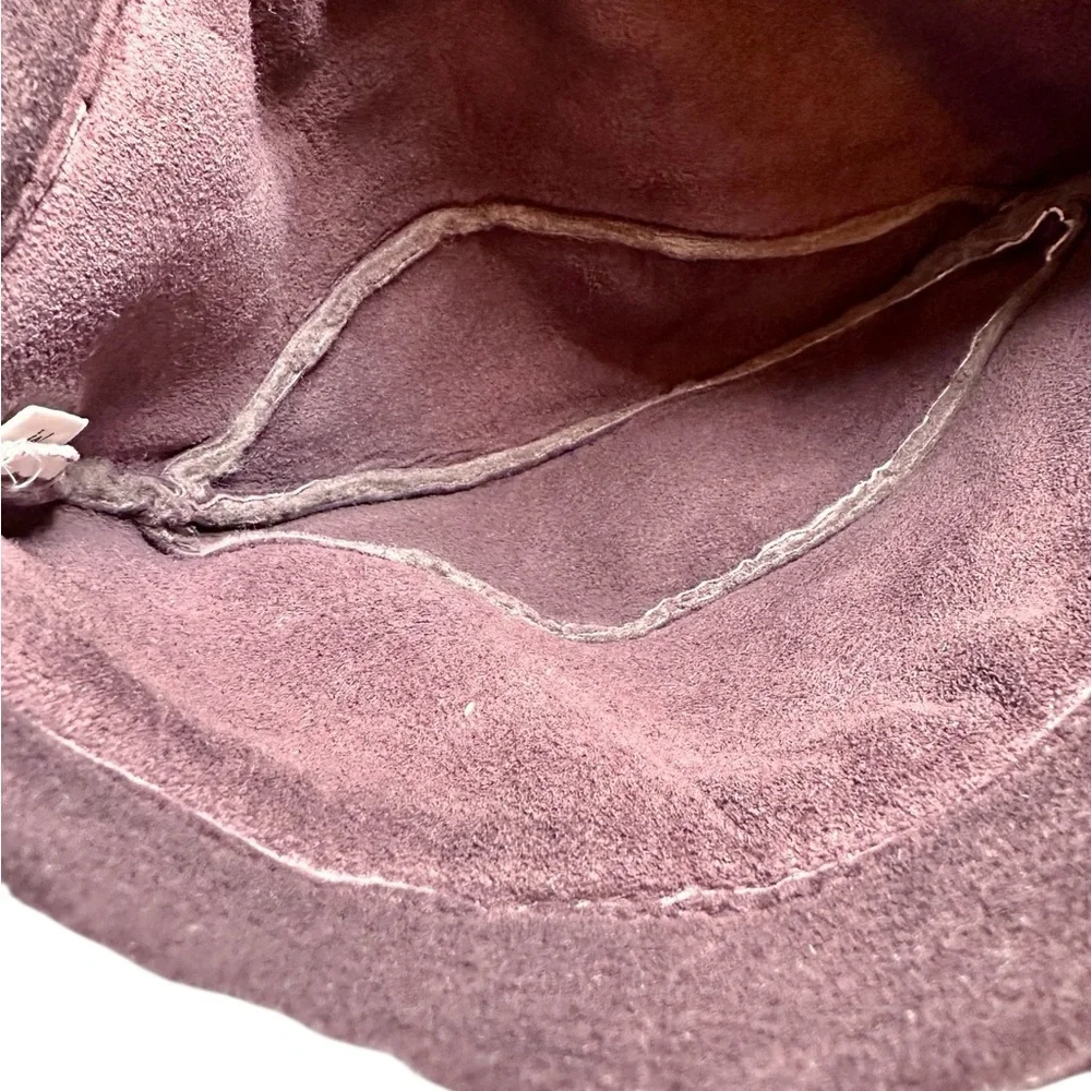 Vintage Men's Gray Leather/Faux Fur Winter Topper Hat Size M - Picture 7 of 9